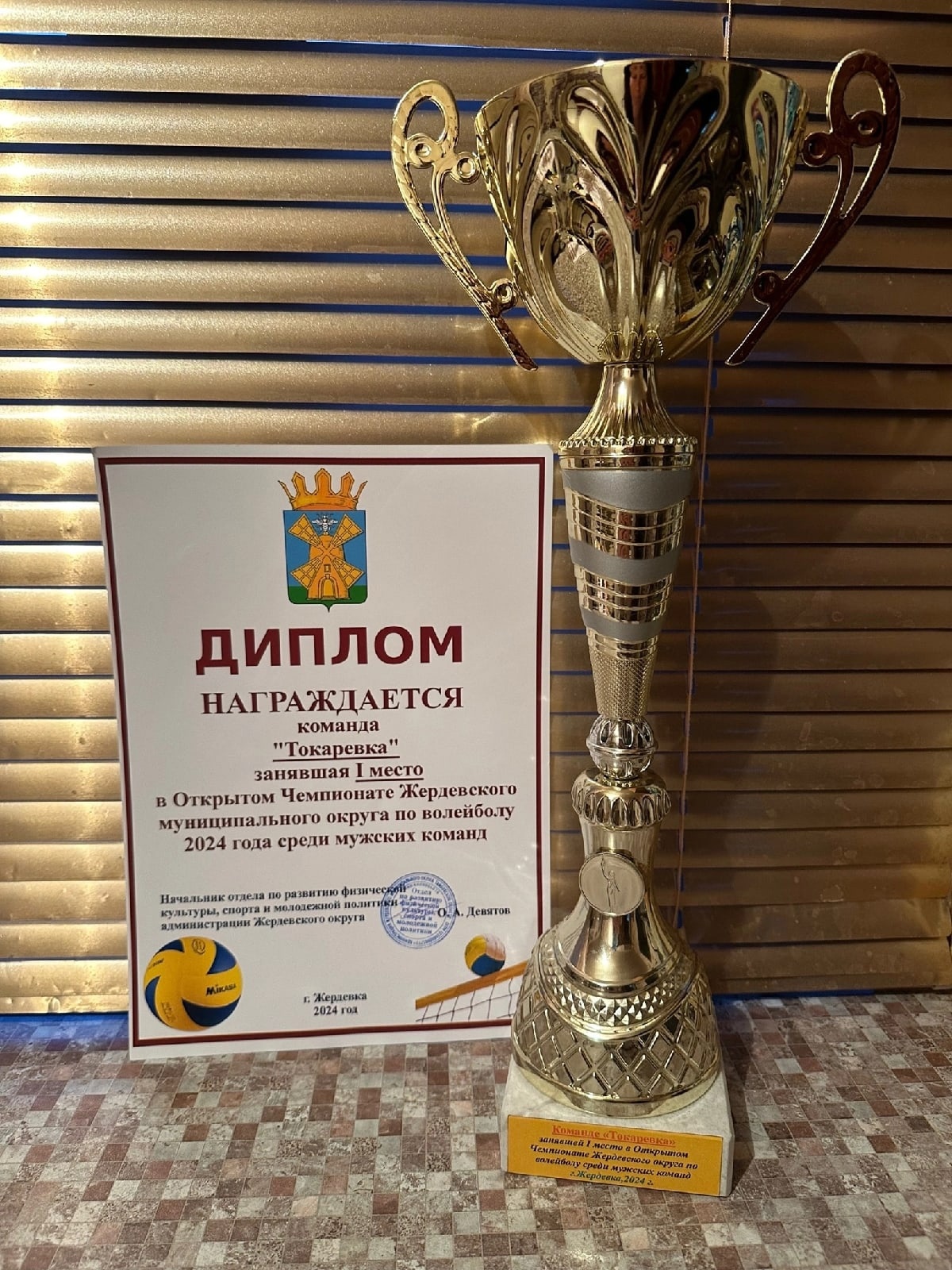 Поздравляем Токаревскую волейбольную команду с очередными спортивными успехами!.